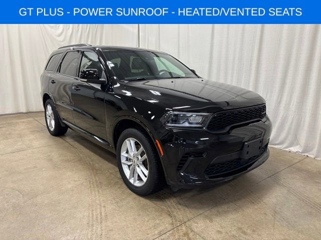 2026 Dodge Durango GT Plus in Db Black Clearc — front three-quarter view