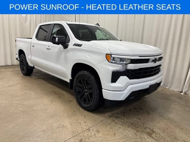 2026 Chevrolet Silverado 1500 RST in Summit White — front three-quarter view