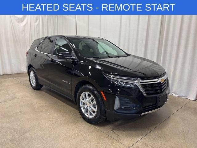 2024 Chevrolet Equinox LT in Mosaic Black Metallic — front three-quarter view