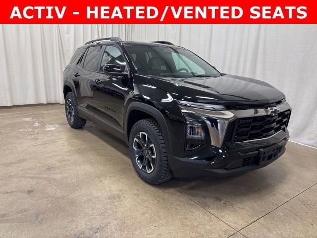 2026 Chevrolet Equinox ACTIV in Mosaic Black Metallic — front three-quarter view