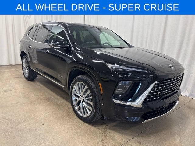 2026 Buick Enclave Avenir in Ebony Twilight Metallic — front three-quarter view